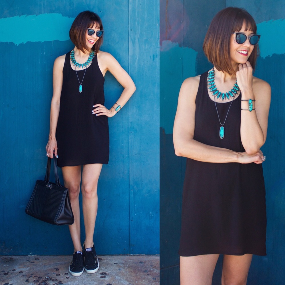 Splendid Pleat Back Shift Dress